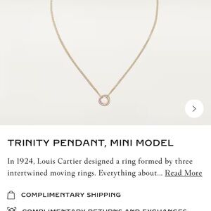 Cartier Trinity pendant mini